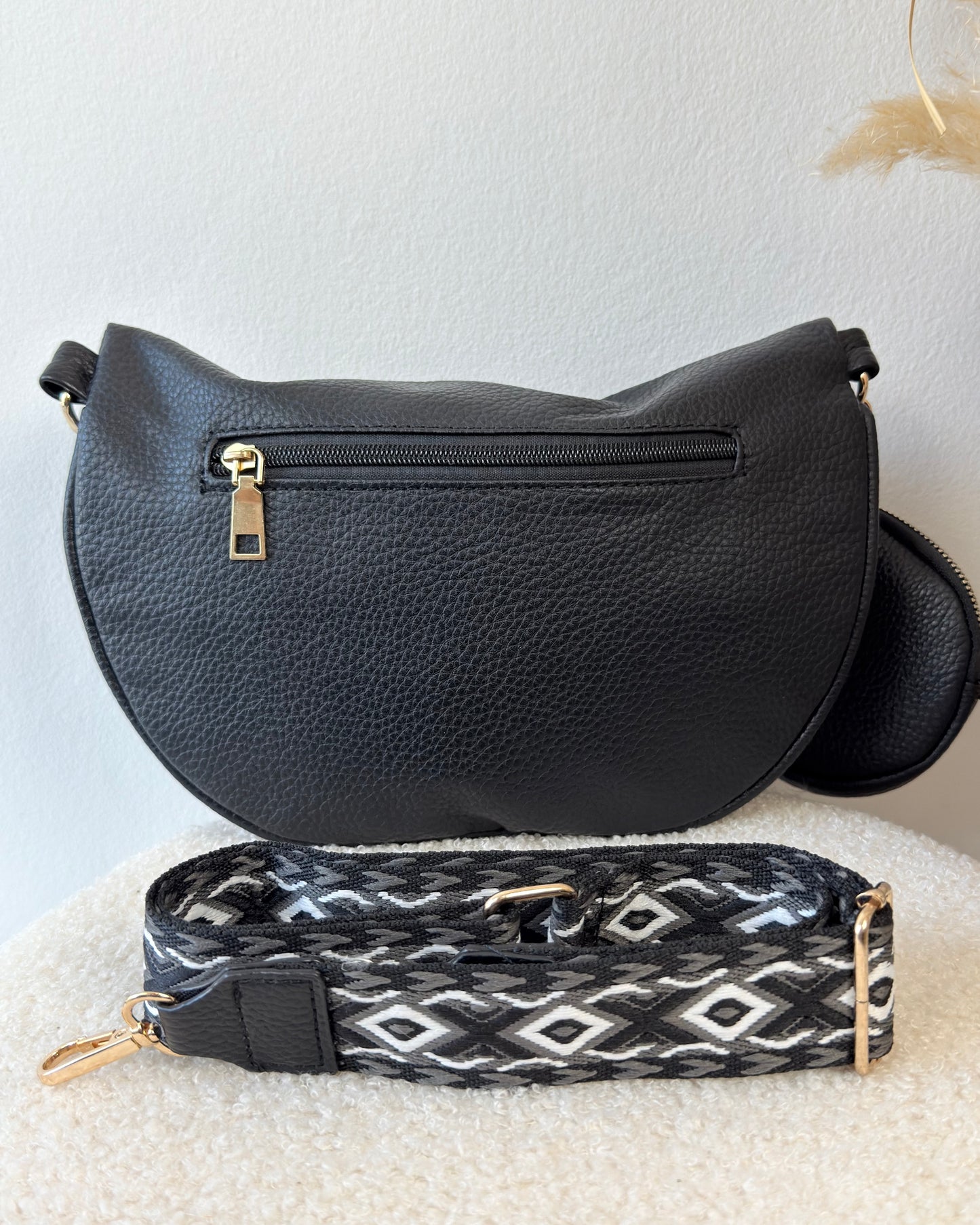 Sac banane camel effet grainé – Chic & pratique