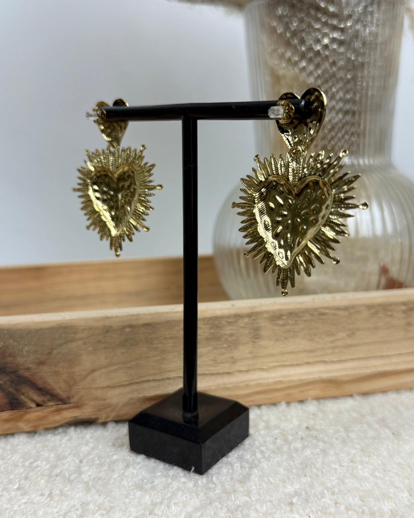 Boucles d’oreilles cœur sacré