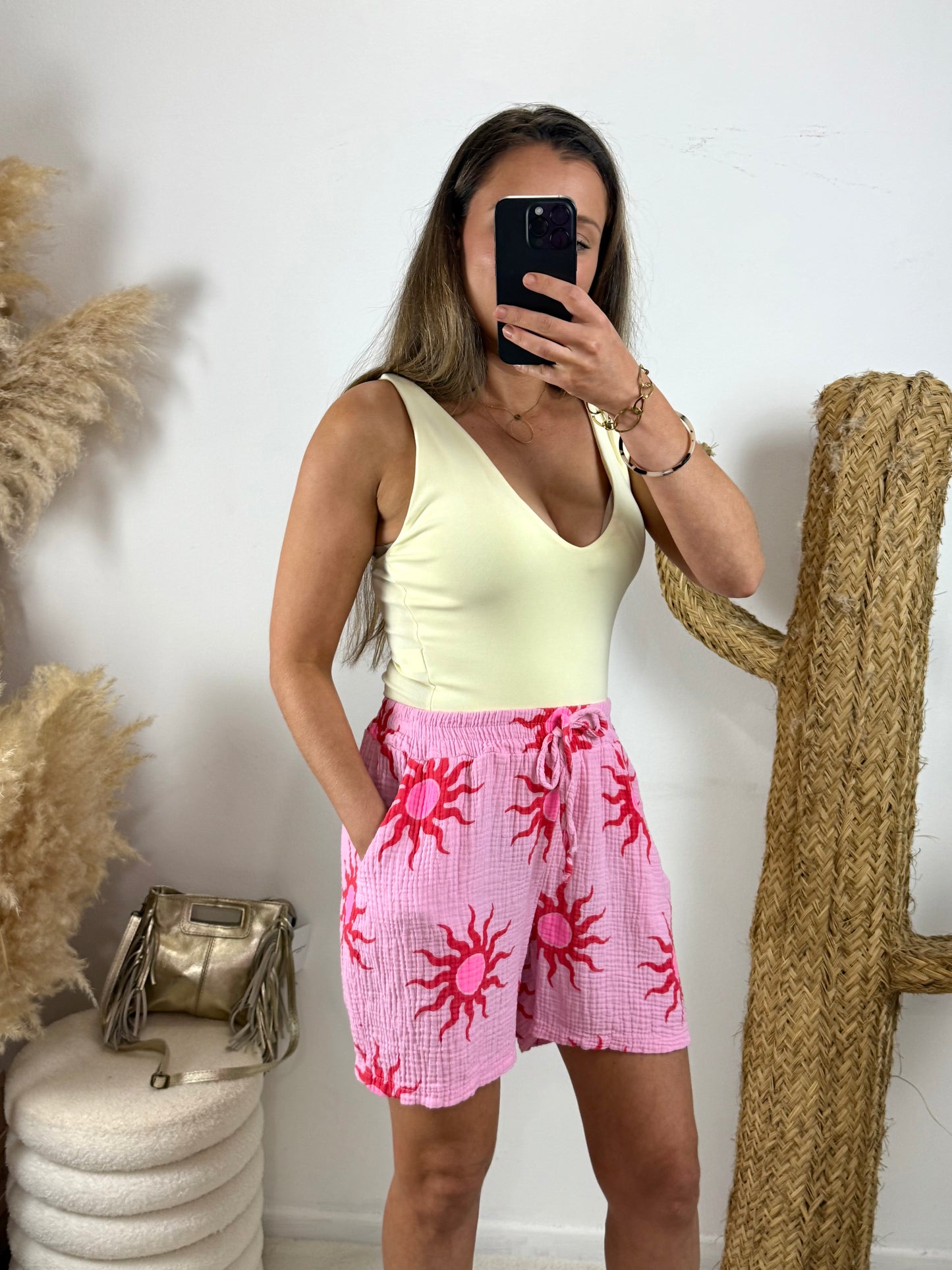 Short Sol rose/rouge