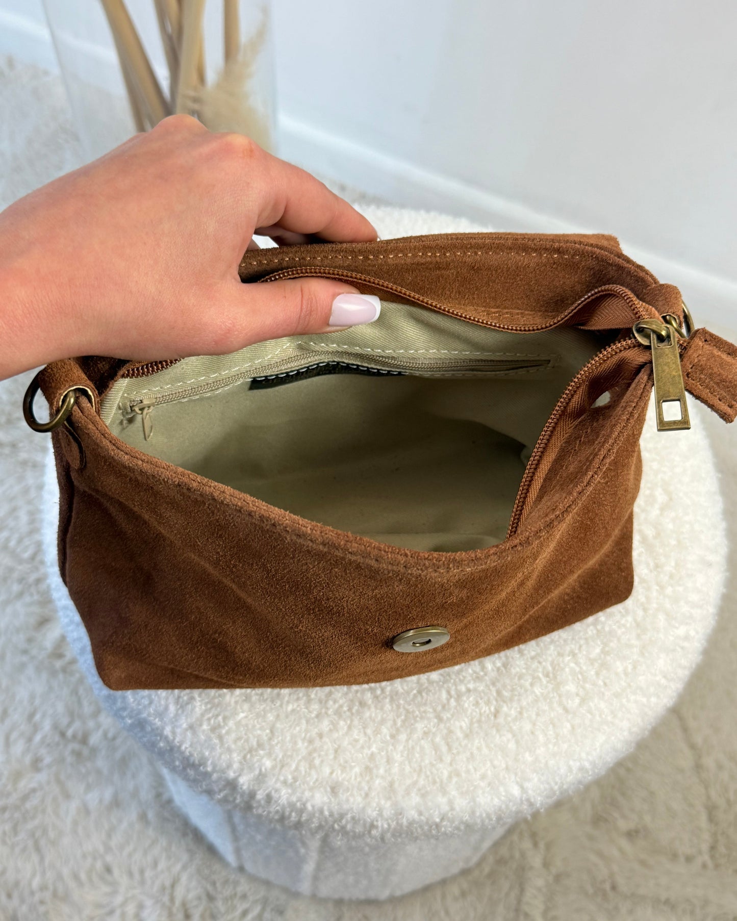 Sac Alma en Daim léo/Camel