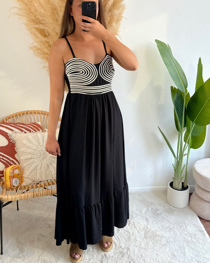 Robe Cléo - Noir