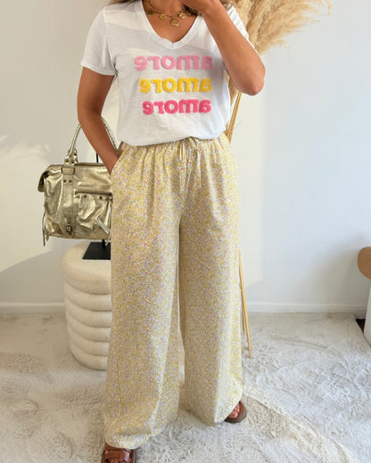 Pantalon Emilio jaune
