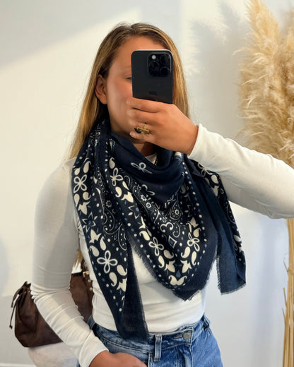 Écharpe Sienna - bleu marine