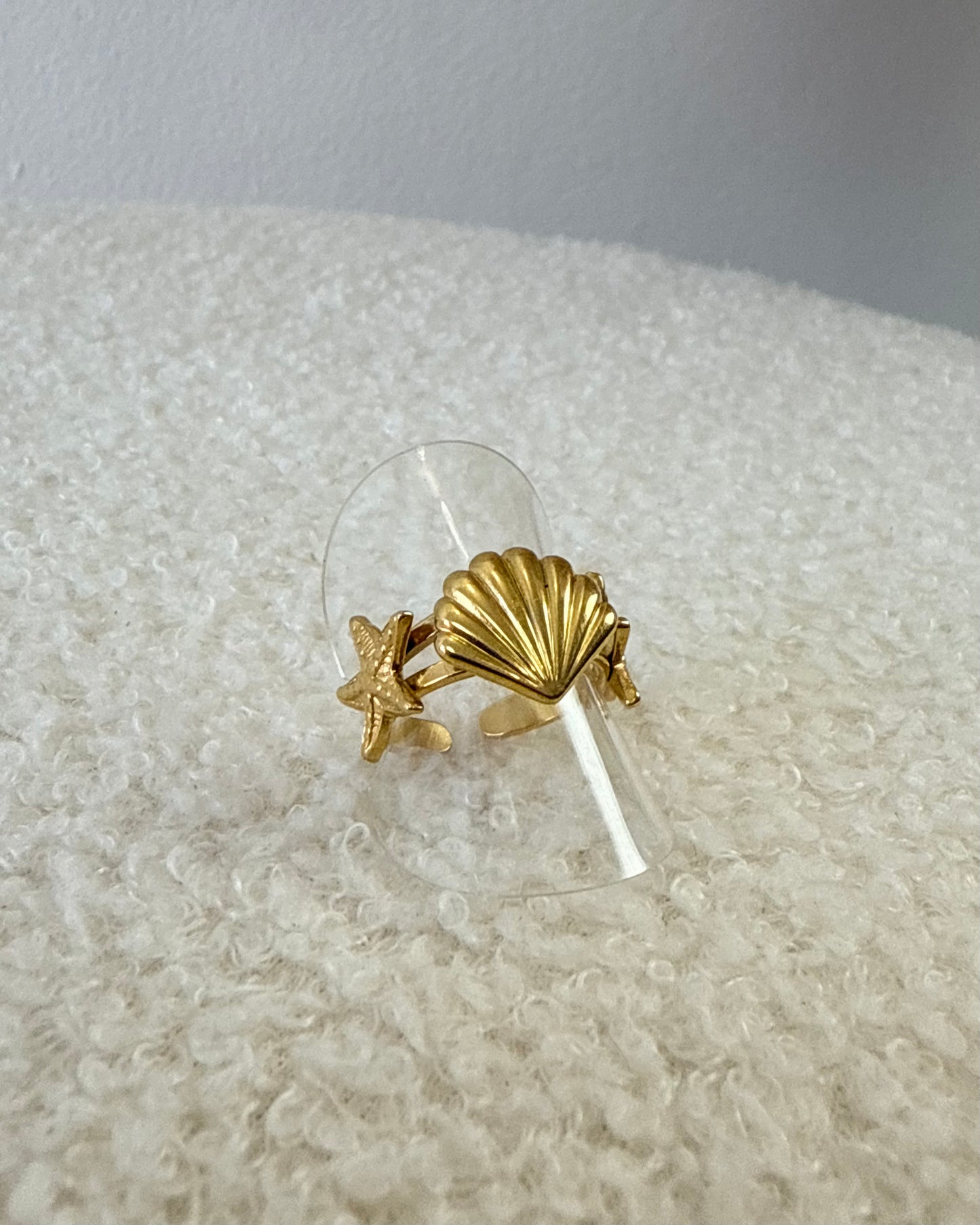 Bague coquillages