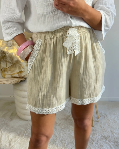 Short gaze de coton Dany