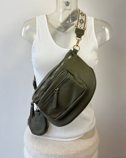 Sac banane camel effet grainé – Chic & pratique