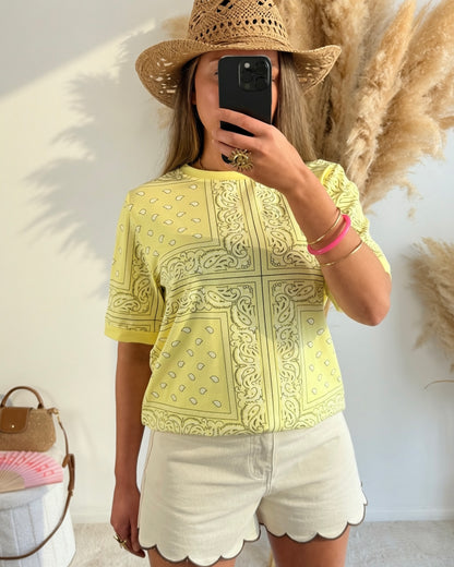 T-shirt bandana jaune