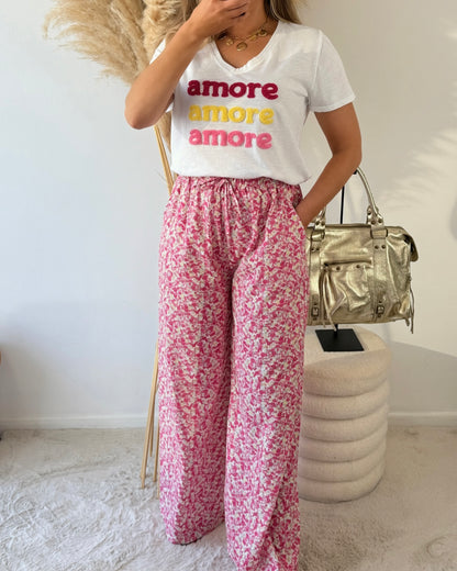 Pantalon Emilio rose