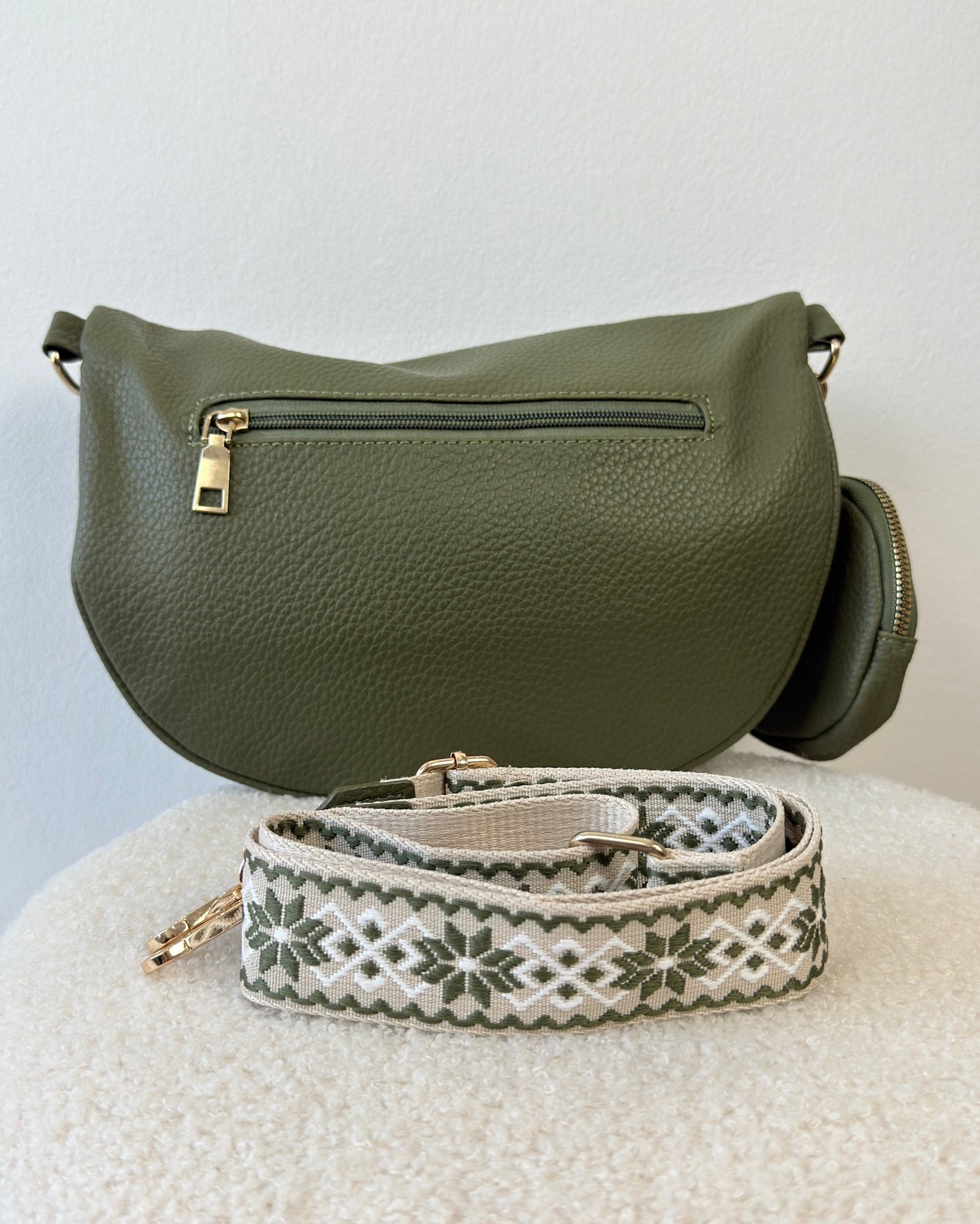 Sac banane camel effet grainé – Chic & pratique