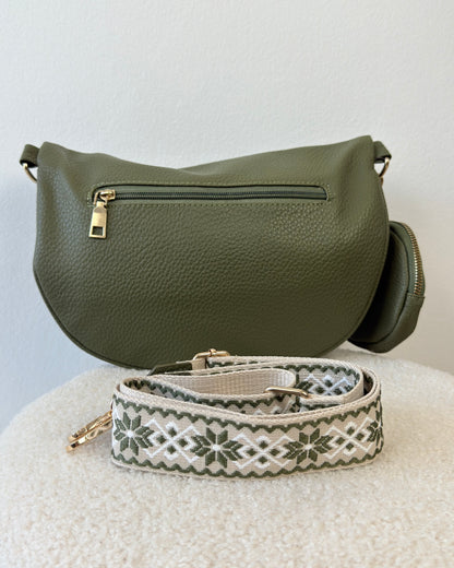 Sac banane camel effet grainé – Chic & pratique