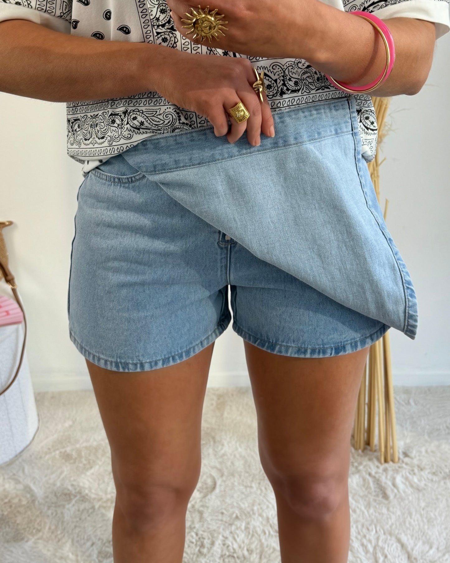 Jupe short jeans Lovely