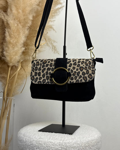 Sac Alma en Daim léo/noir