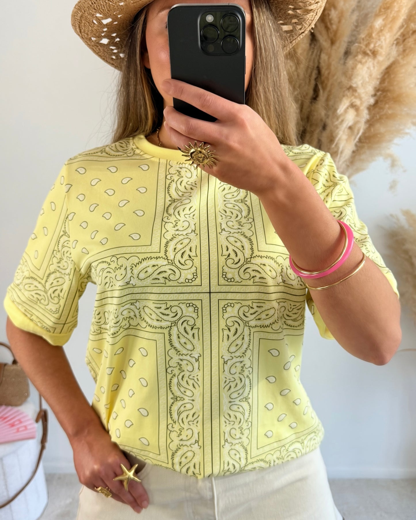 T-shirt bandana jaune