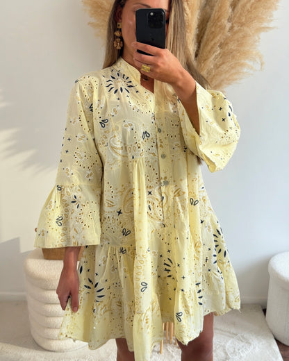 Robe bandana jaune