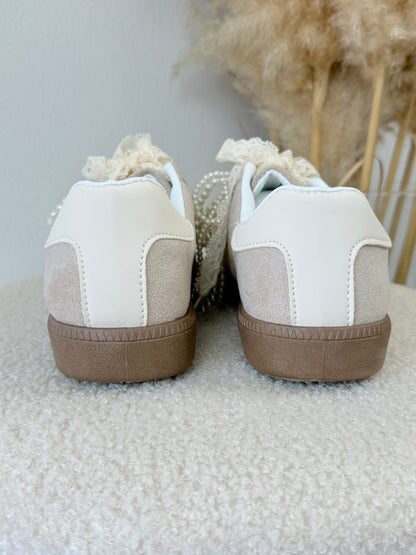 Baskets Perles beige