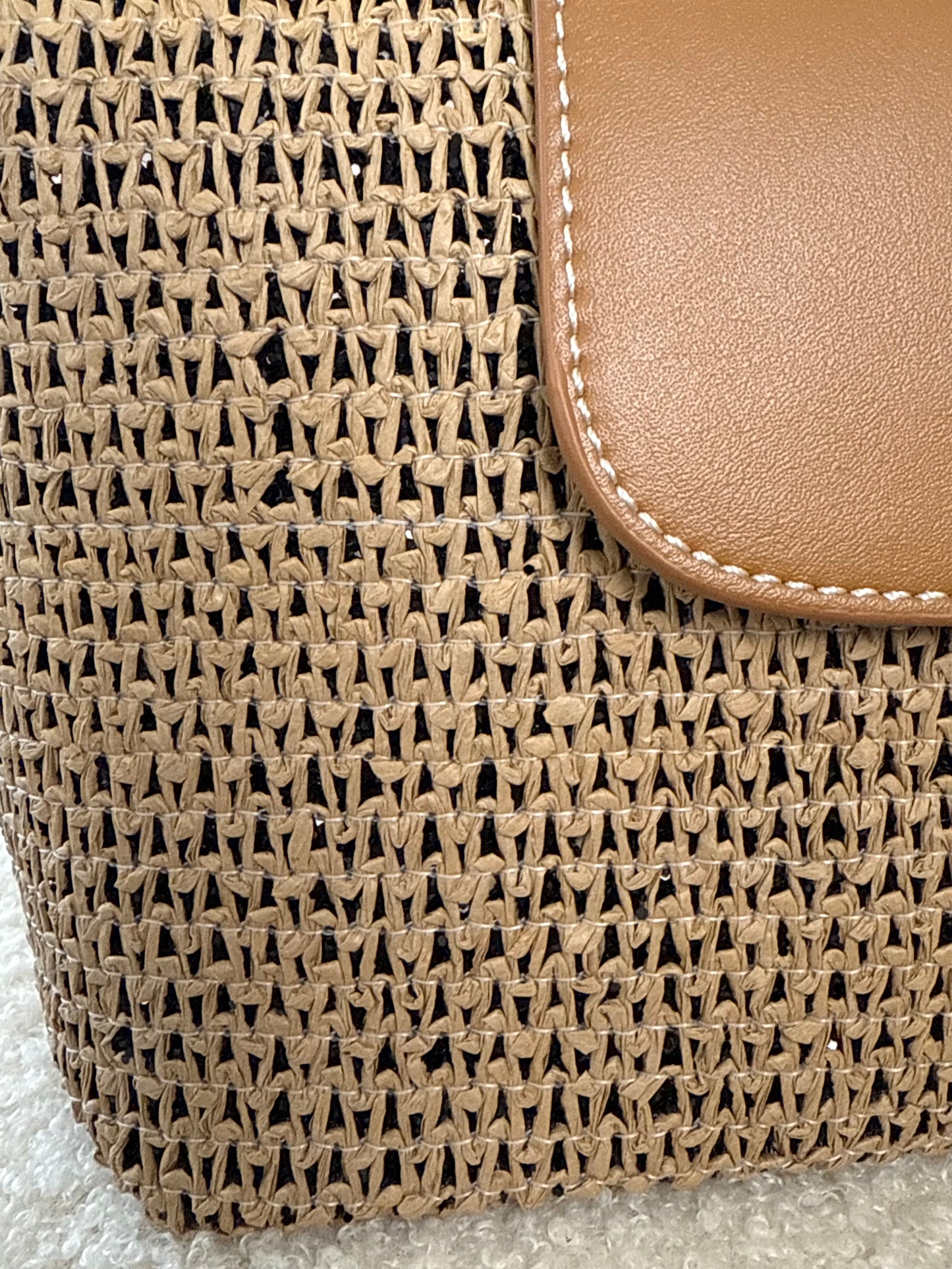 Sac Valentina camel/noir