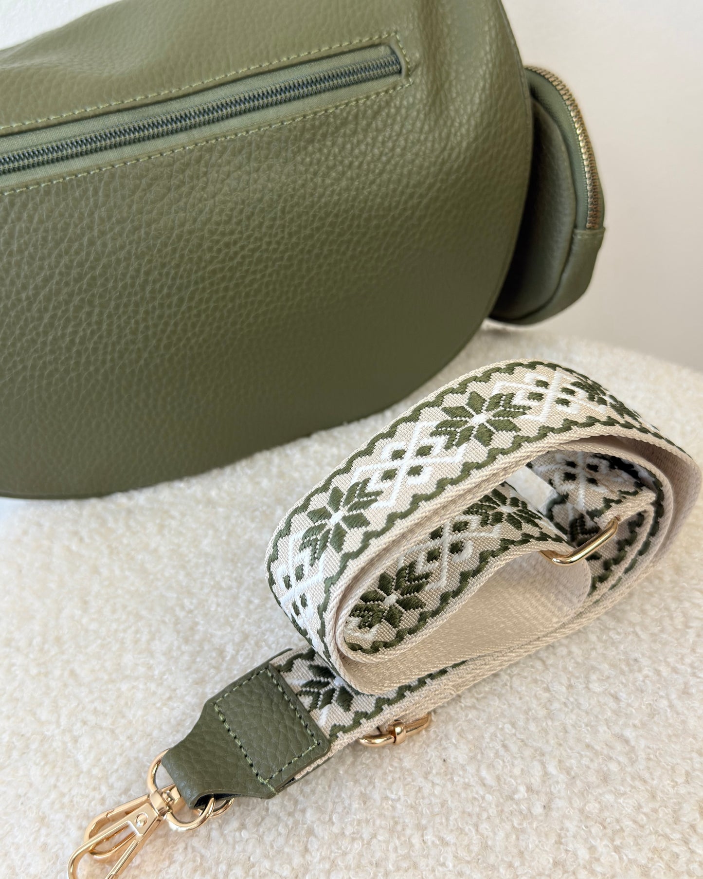 Sac banane camel effet grainé – Chic & pratique