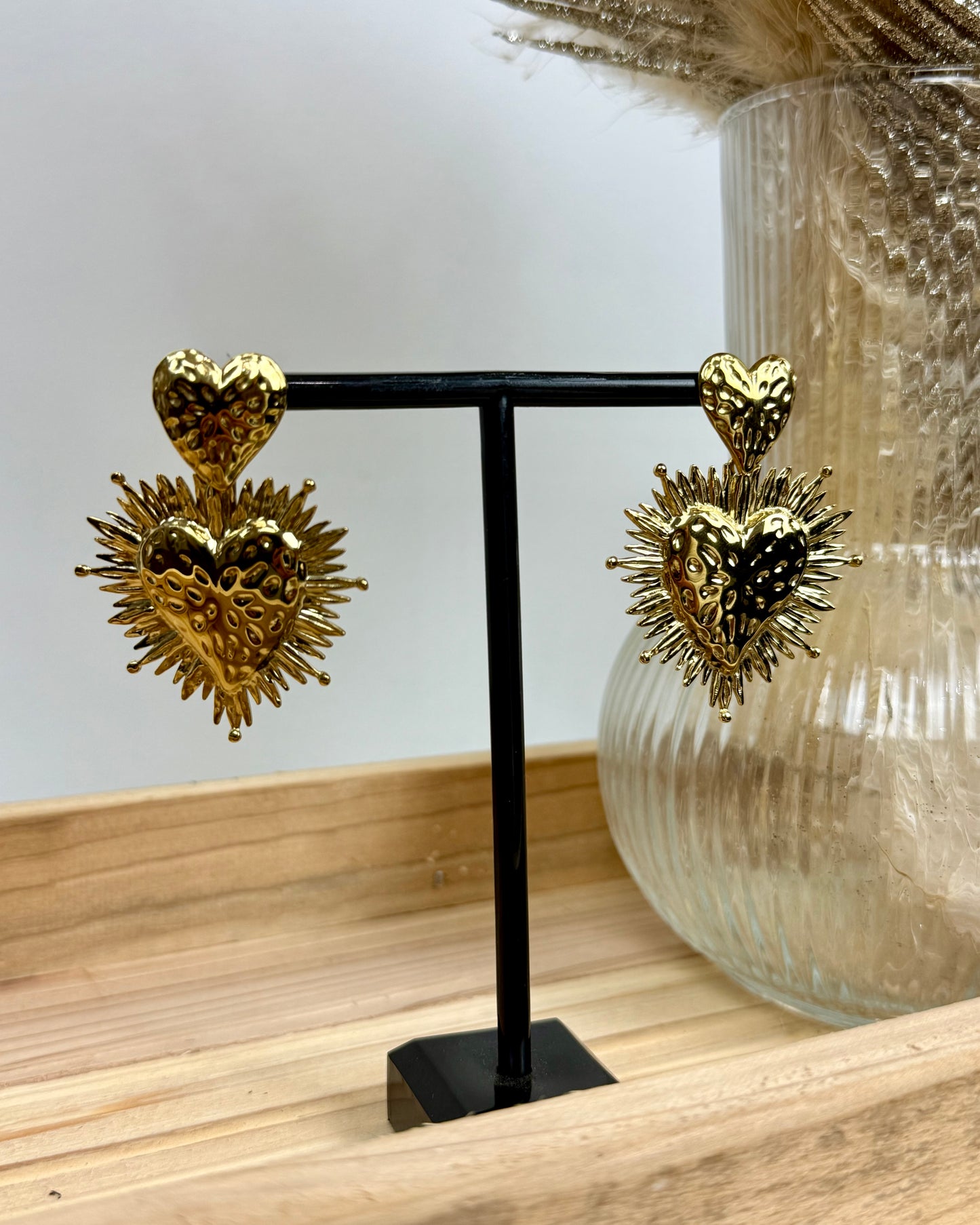 Boucles d’oreilles cœur sacré
