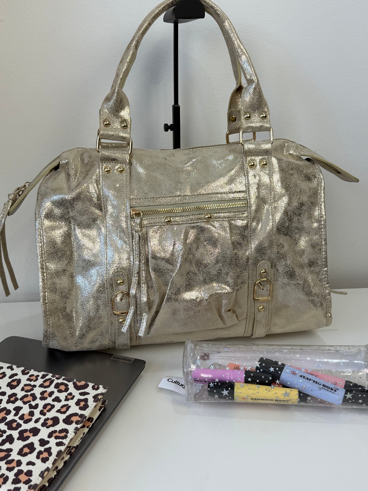 Sac City toile doré