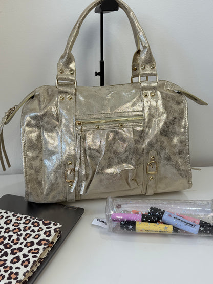 Sac City toile doré
