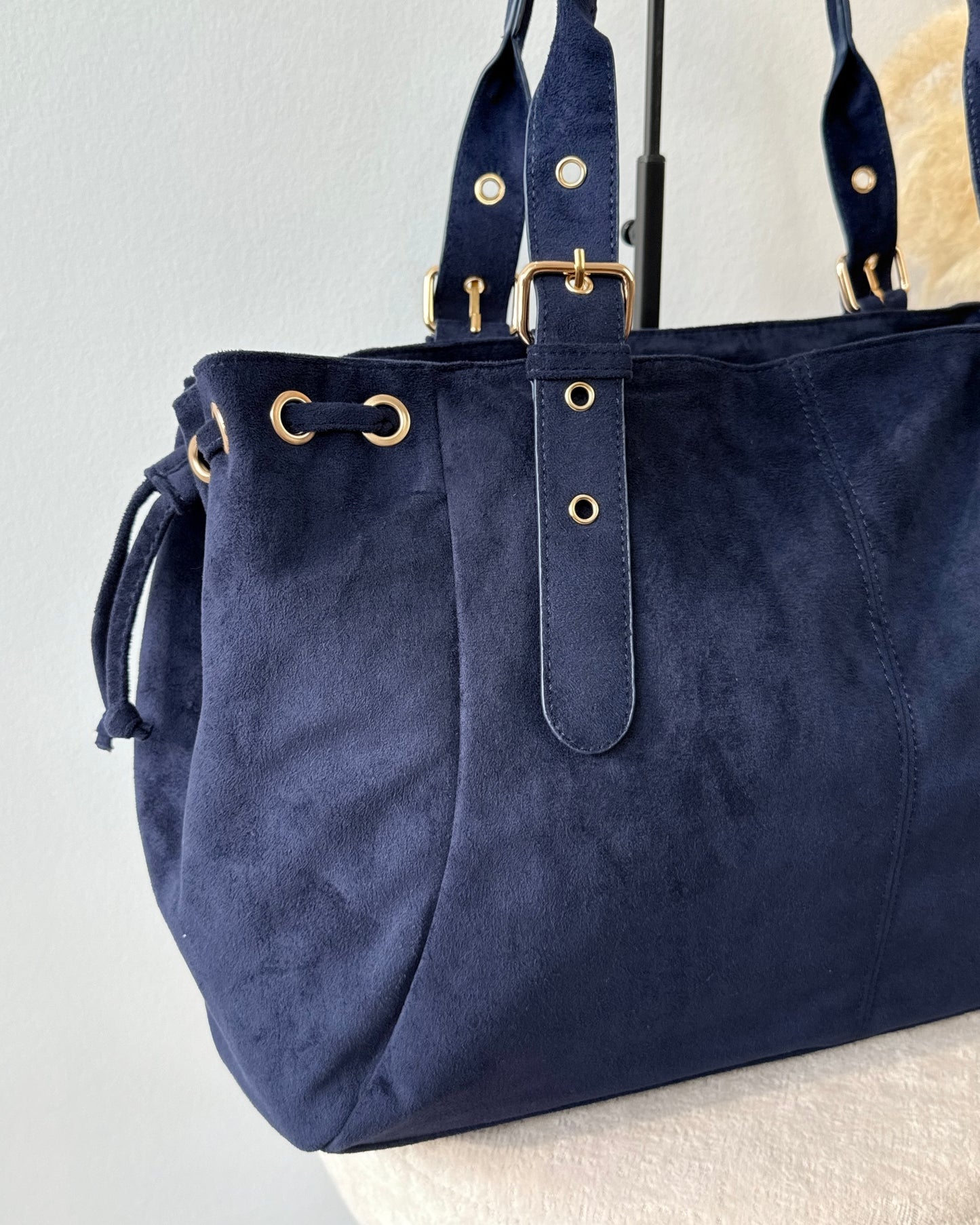 Sac Victoria XL suédine marine