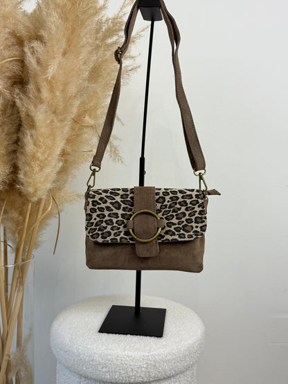 Sac en Daim léo/taupe