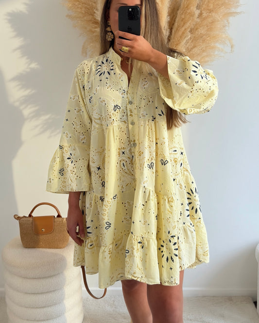 Robe bandana jaune