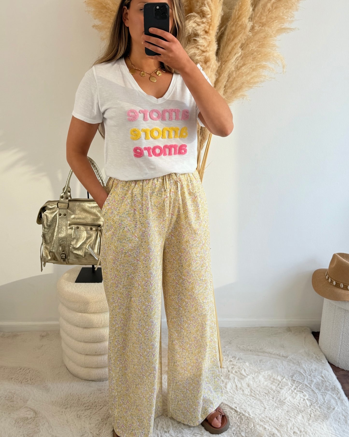 Pantalon Emilio jaune