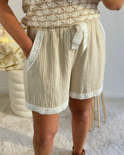 Short gaze de coton Dany