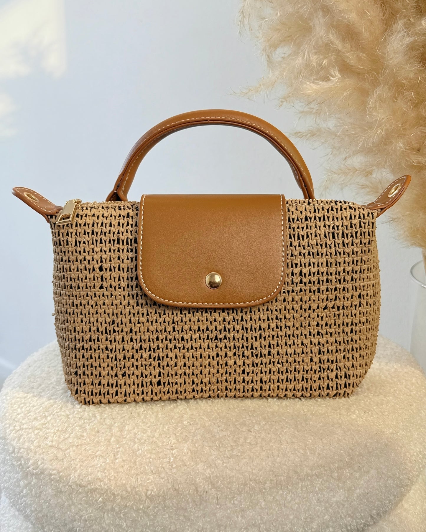 Sac Valentina camel/noir