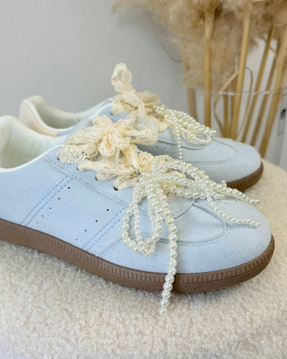 Basket Perles bleu ciel
