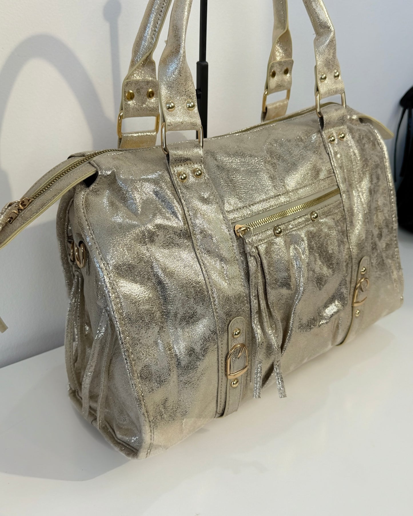 Sac City toile doré