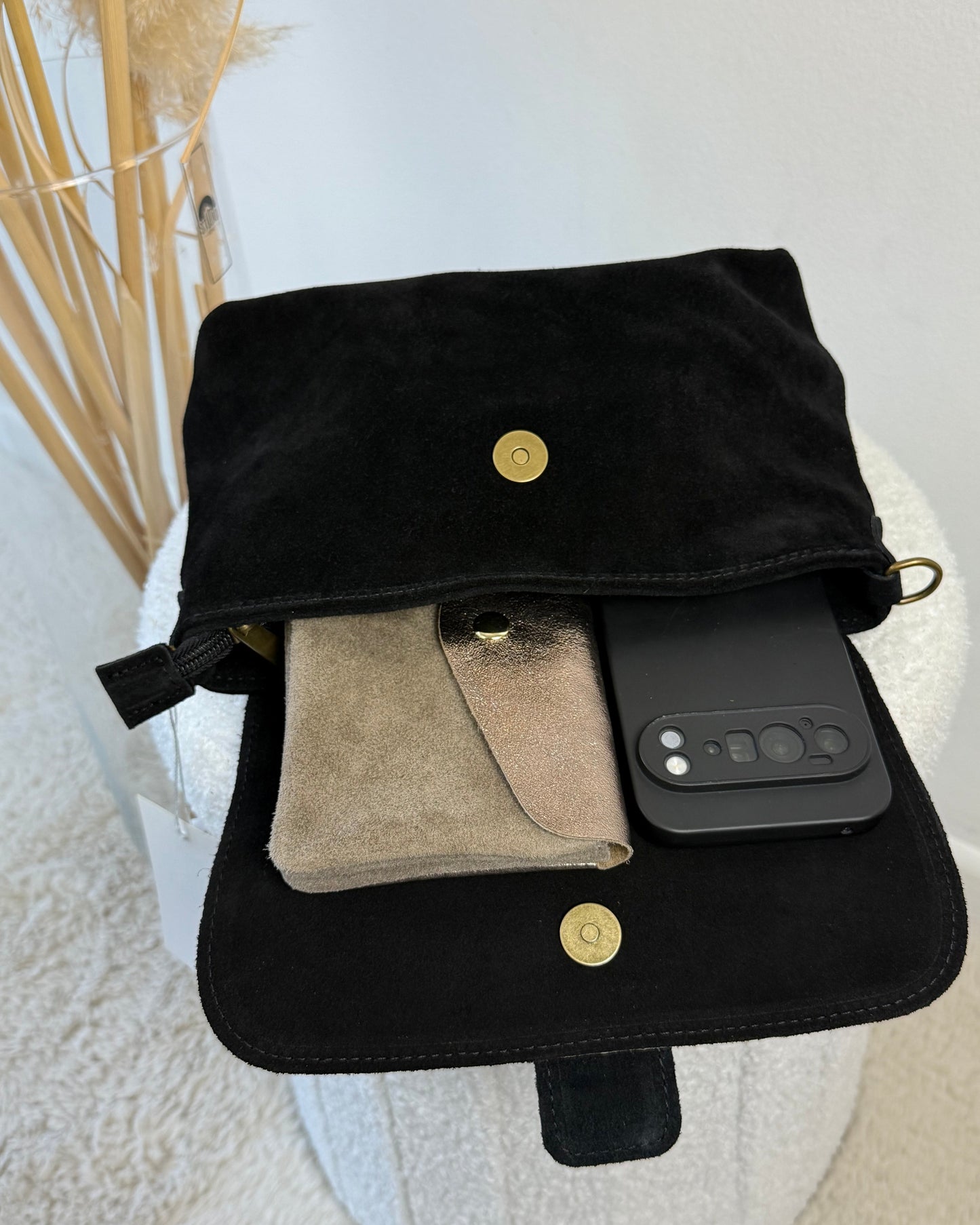 Sac Alma en Daim léo/noir