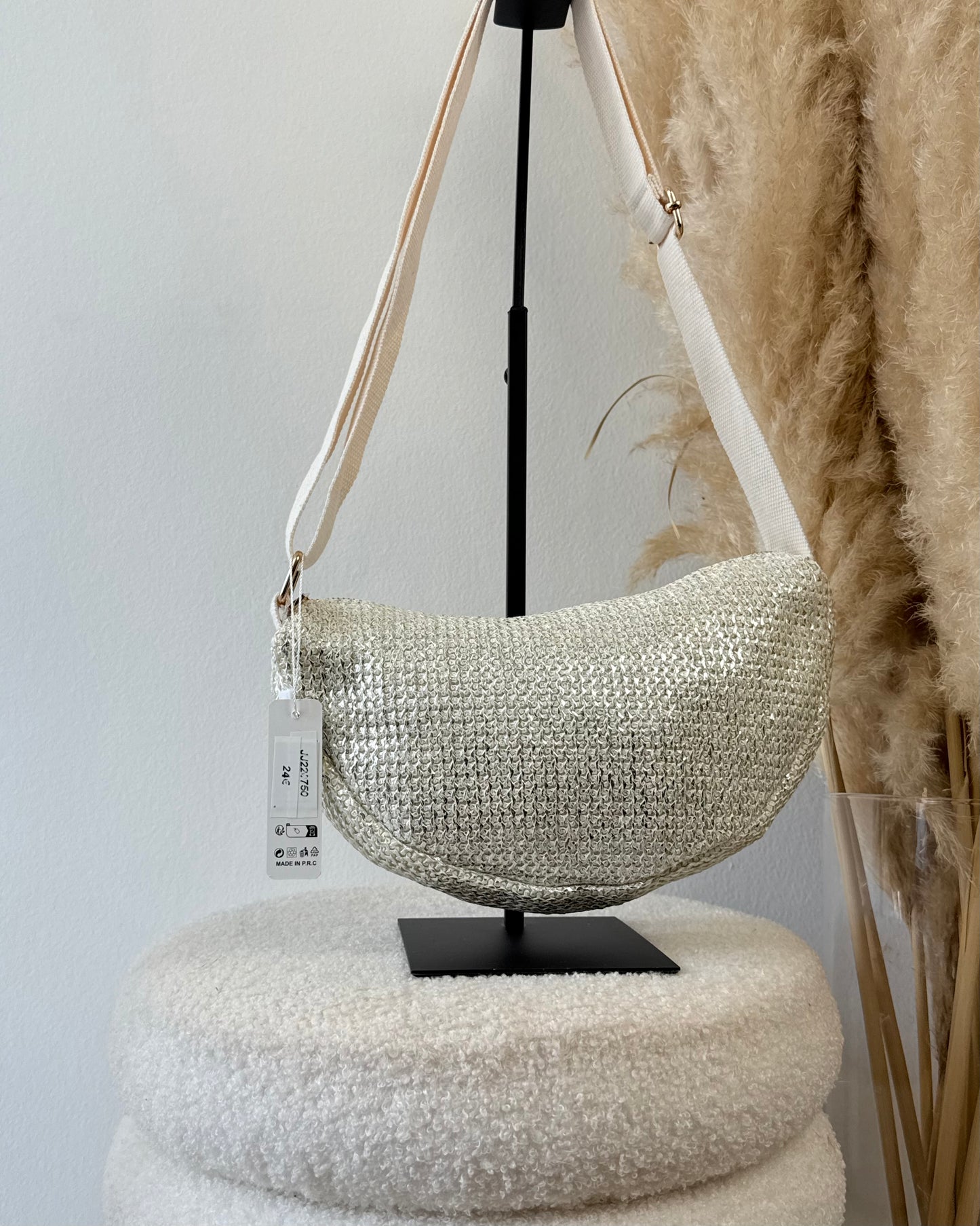 Sac à main argenté