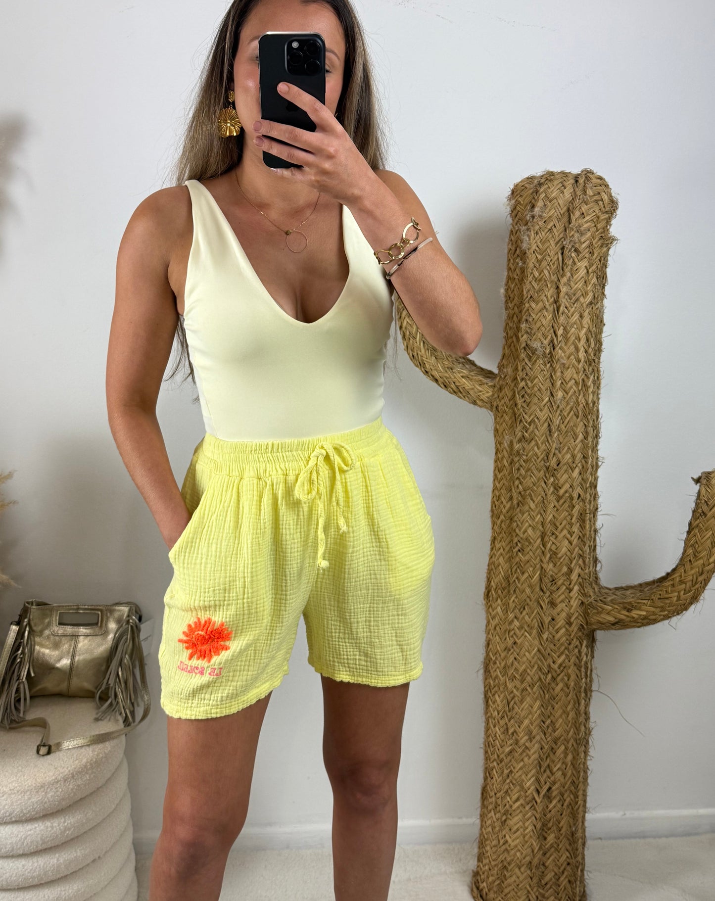 Short Sol jaune