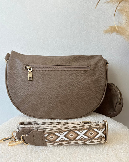 Sac banane camel effet grainé – Chic & pratique