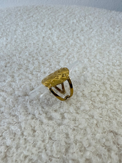 Bague martelée