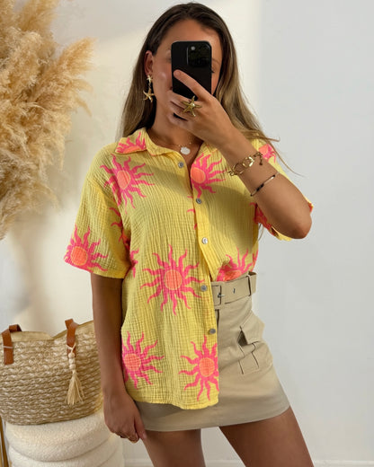 Chemise Soléa jaune