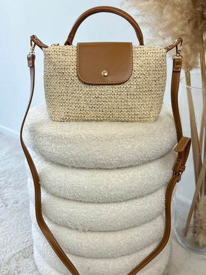 Sac Valentina beige/or