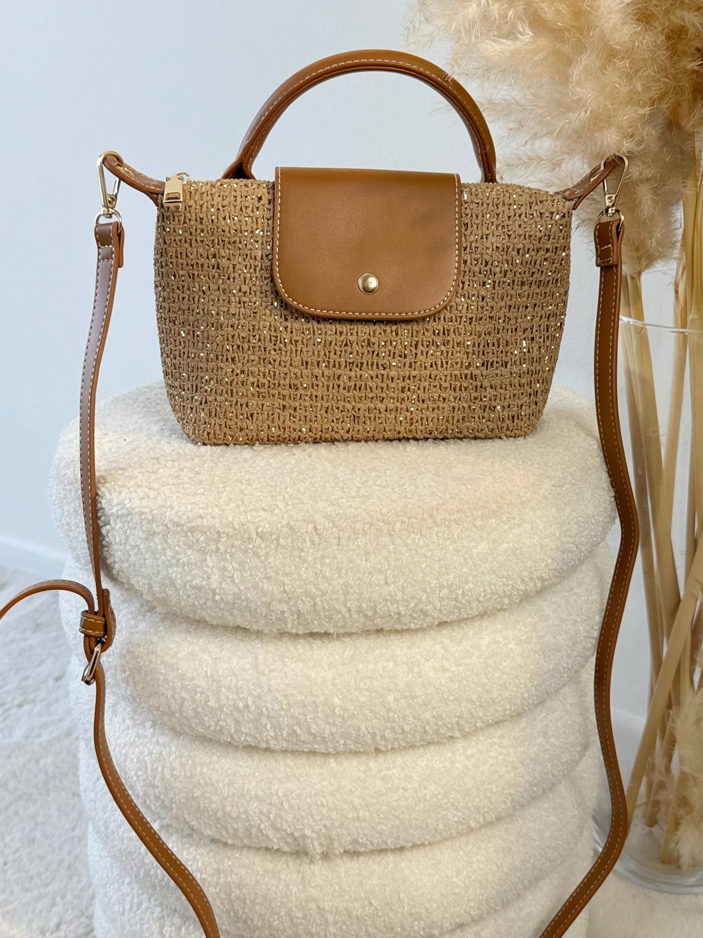 Sac Valentina camel/or
