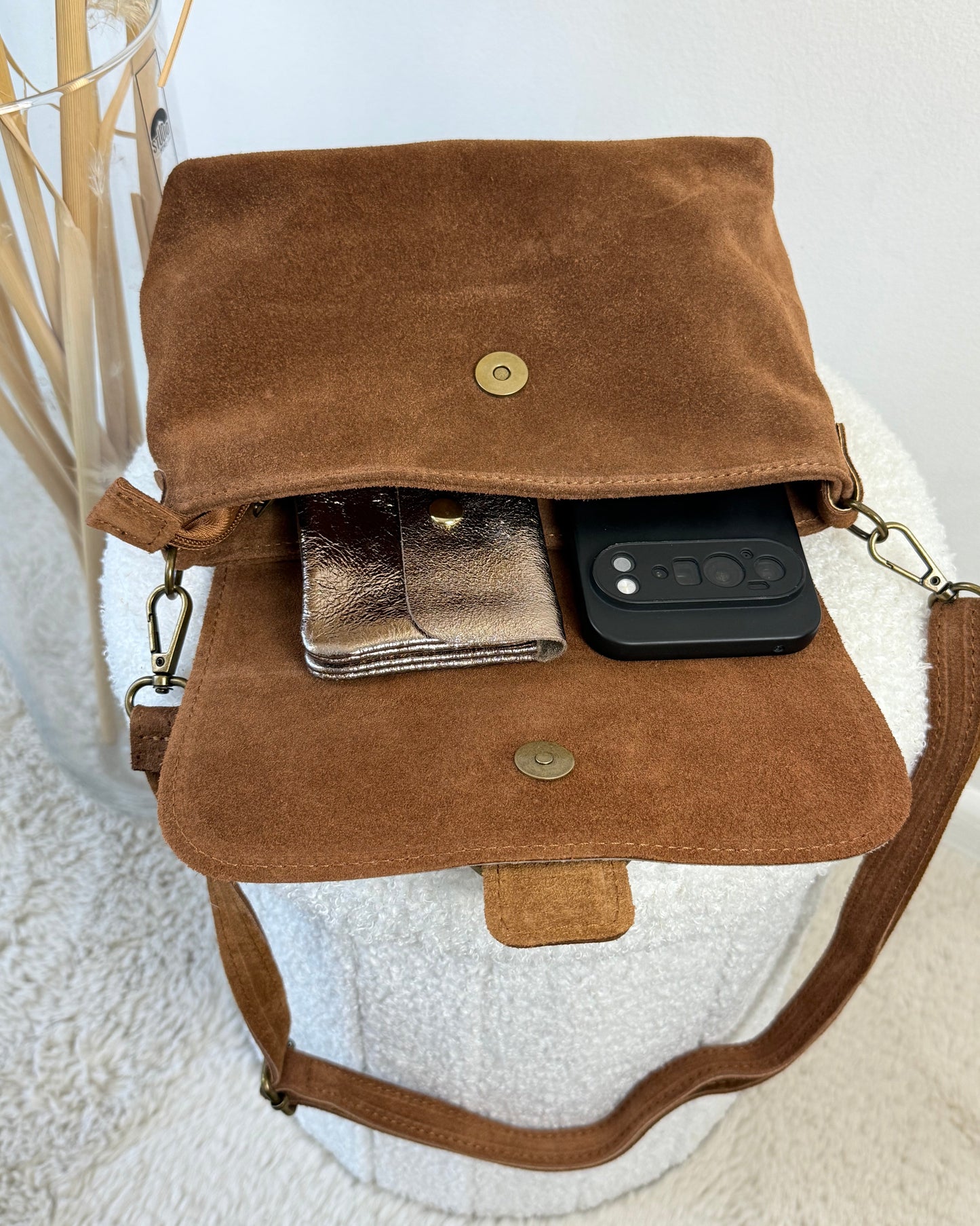 Sac Alma en Daim léo/Camel
