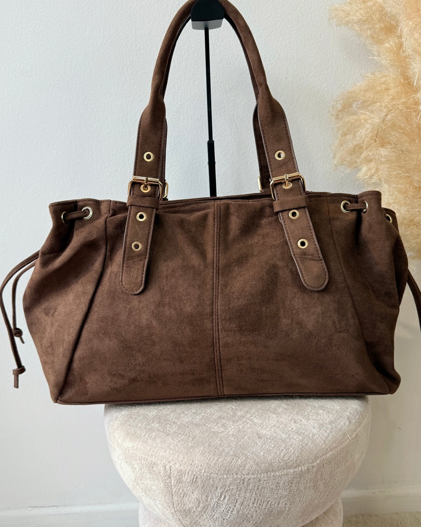 Sac Victoria XL suédine choco