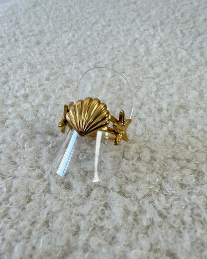 Bague coquillages