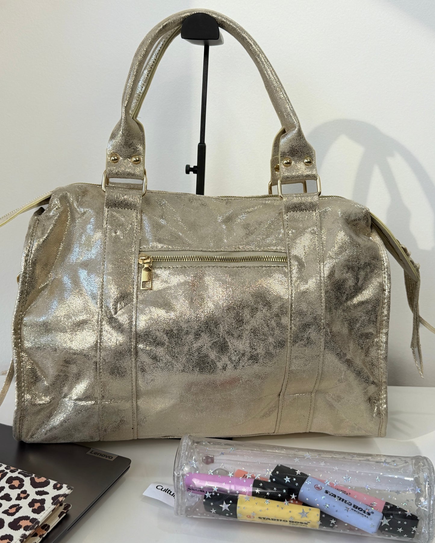 Sac City toile doré