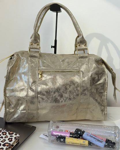 Sac City toile doré