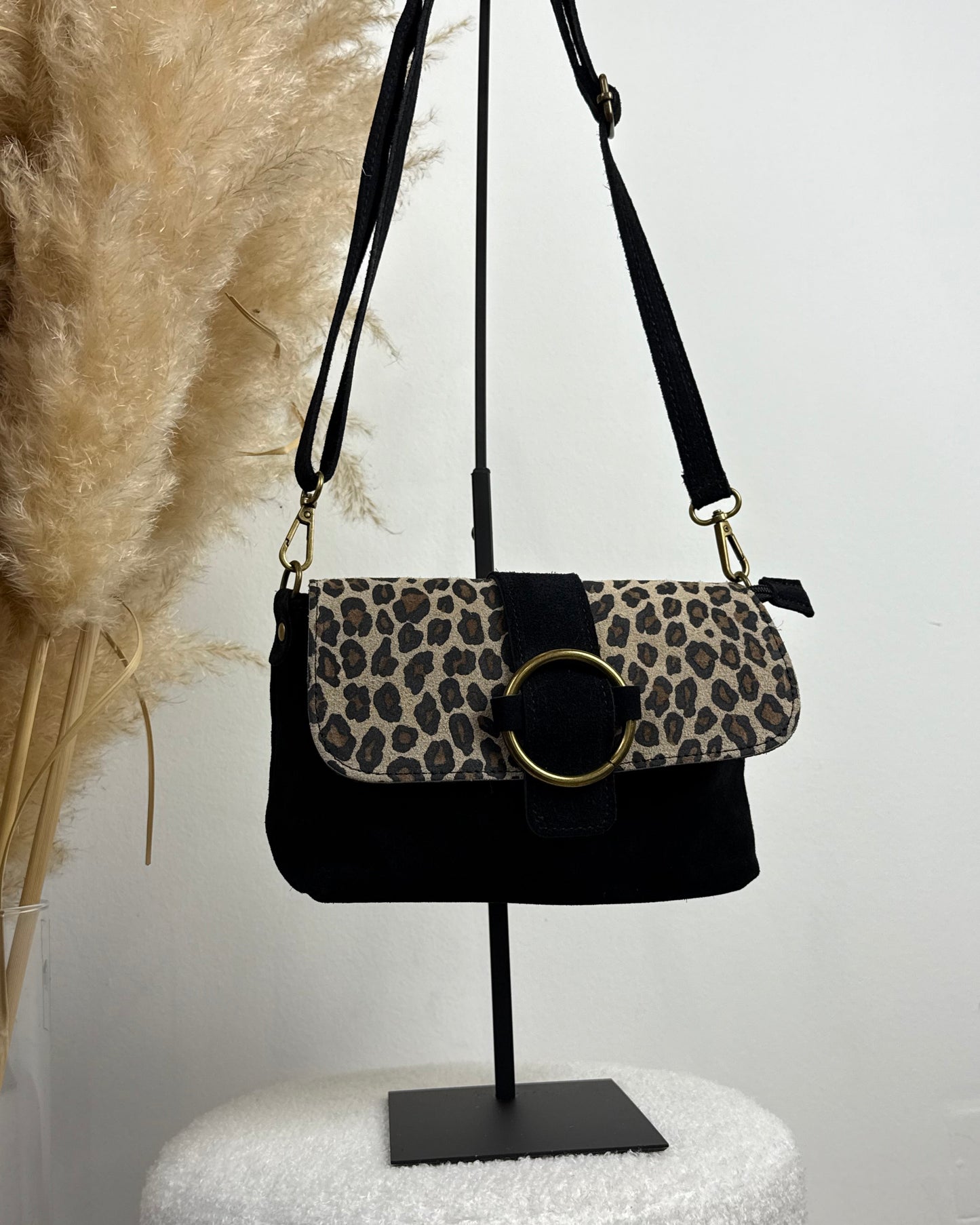 Sac Alma en Daim léo/noir