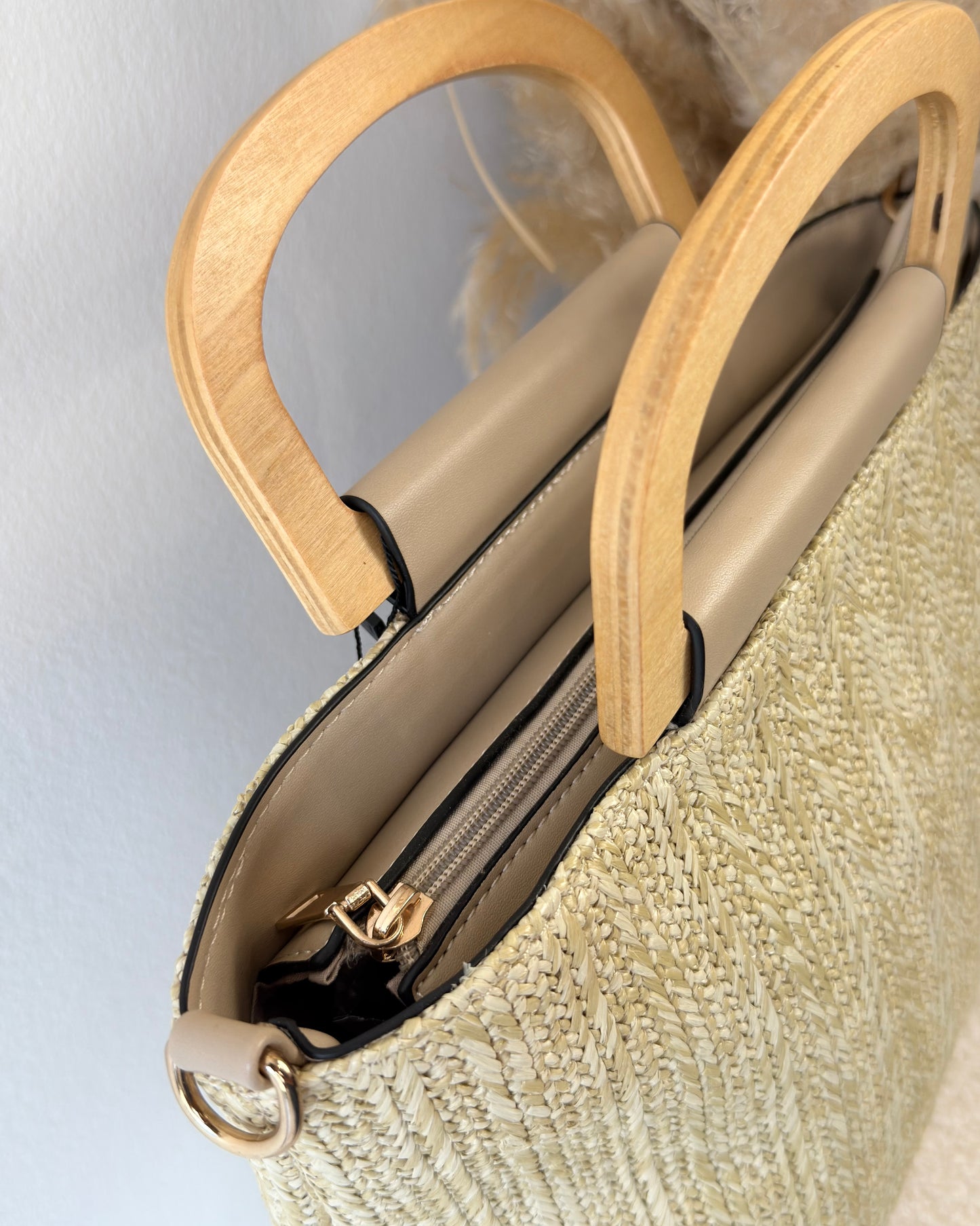 Sac paille main/bandoulière
