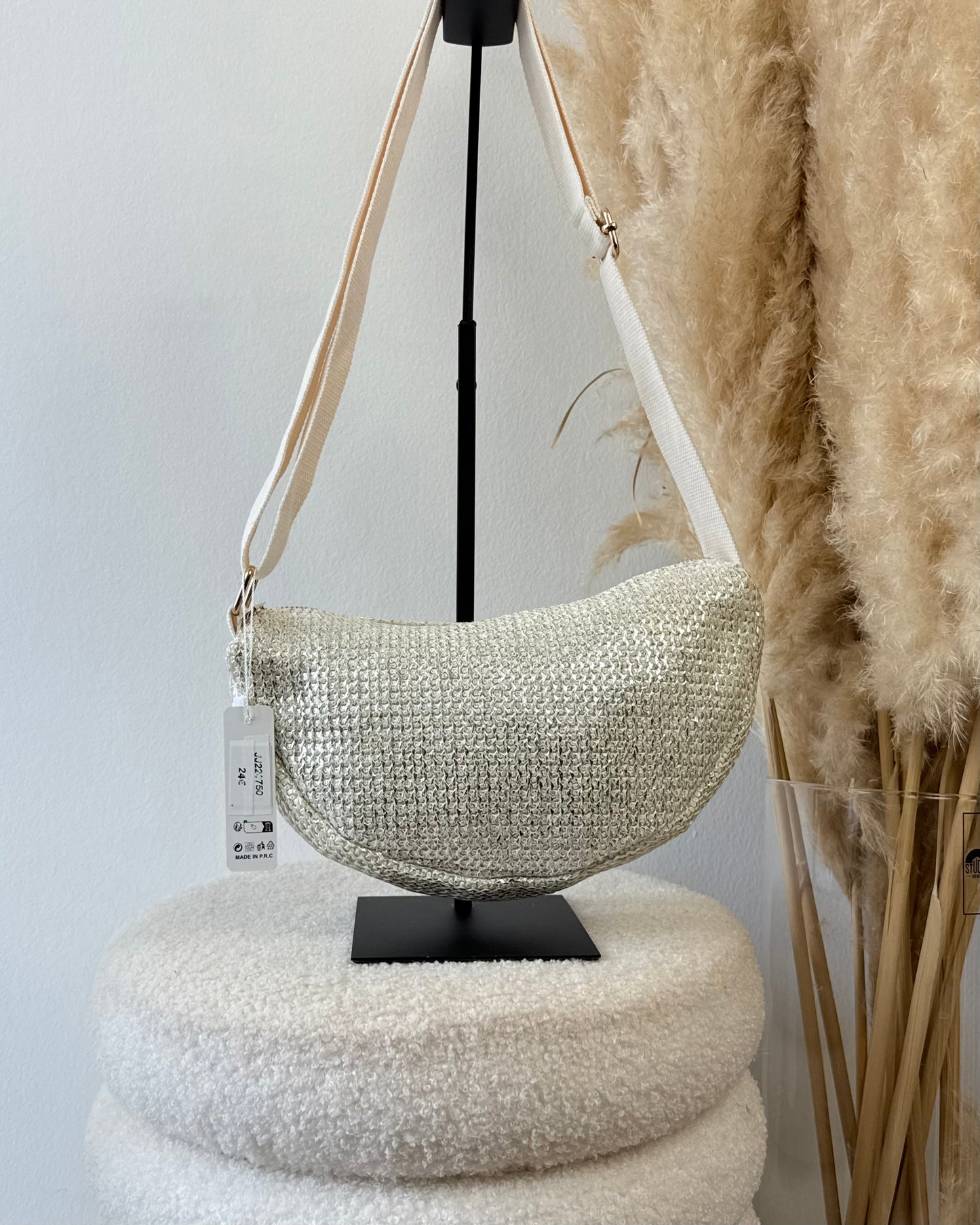 Sac à main argenté