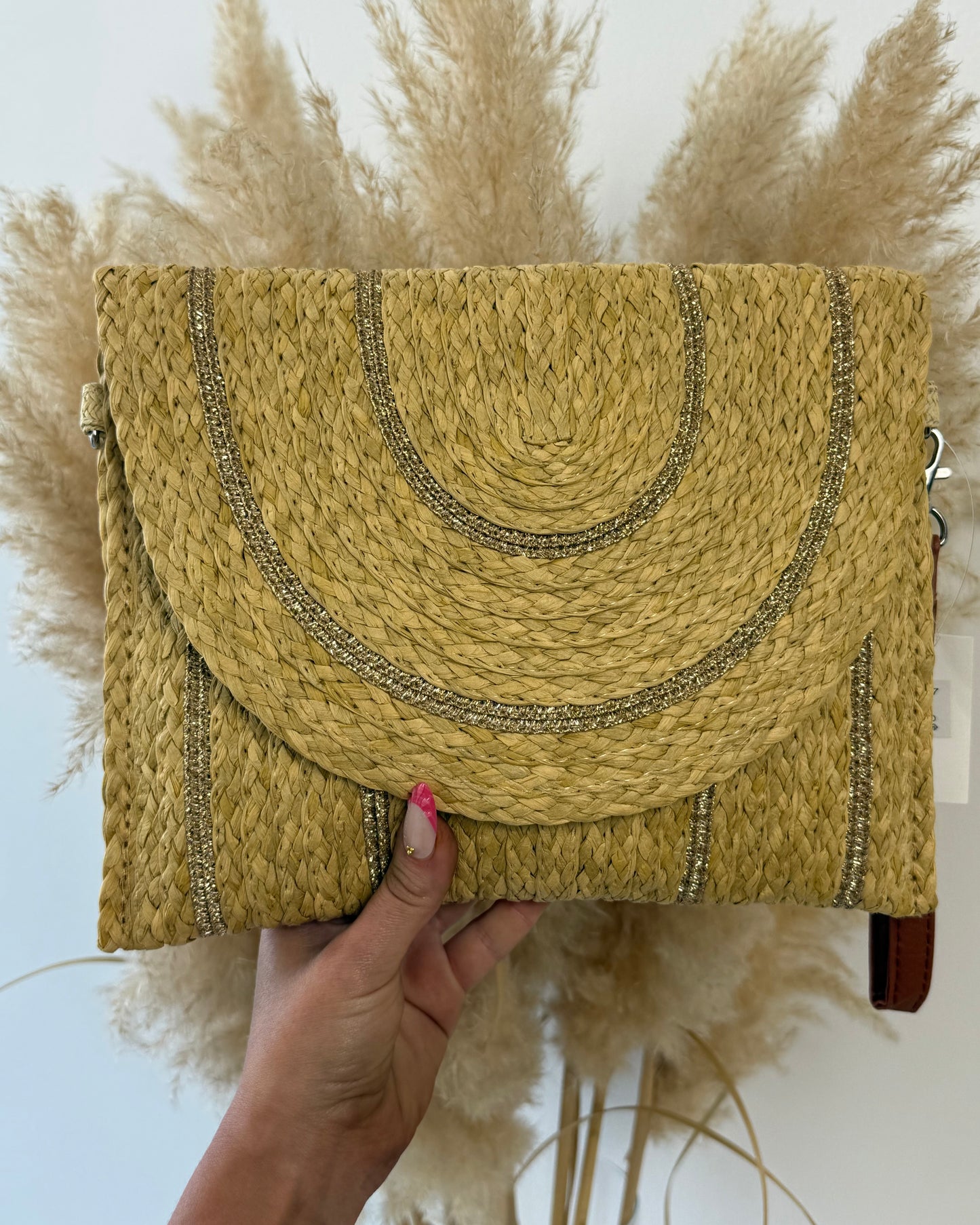 Sac à main ou pochette paille