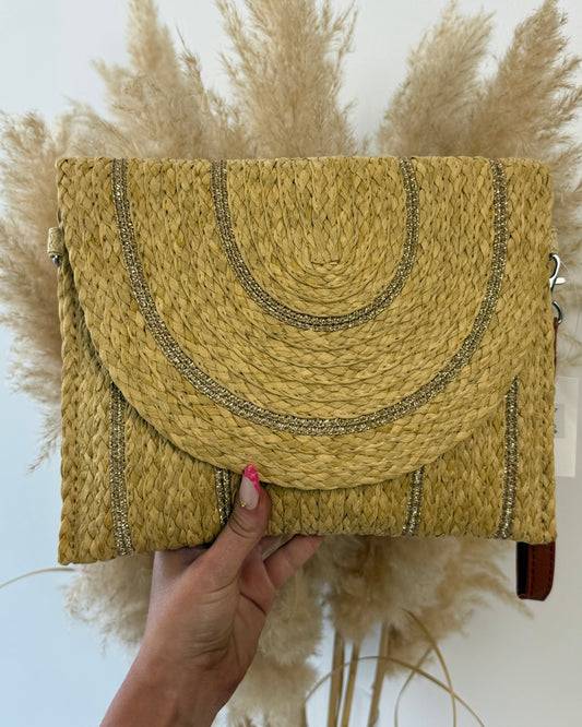 Sac à main ou pochette paille